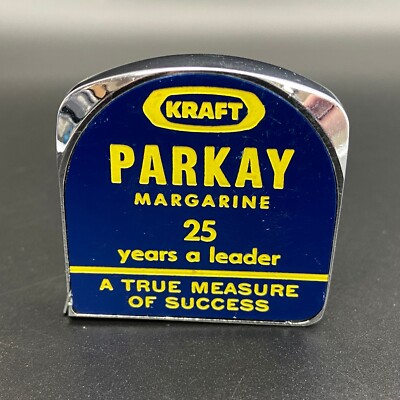 Vintage PARKAY MARGARINE Lufkin Tape Measure Kraft Foods Advertisement Tool 