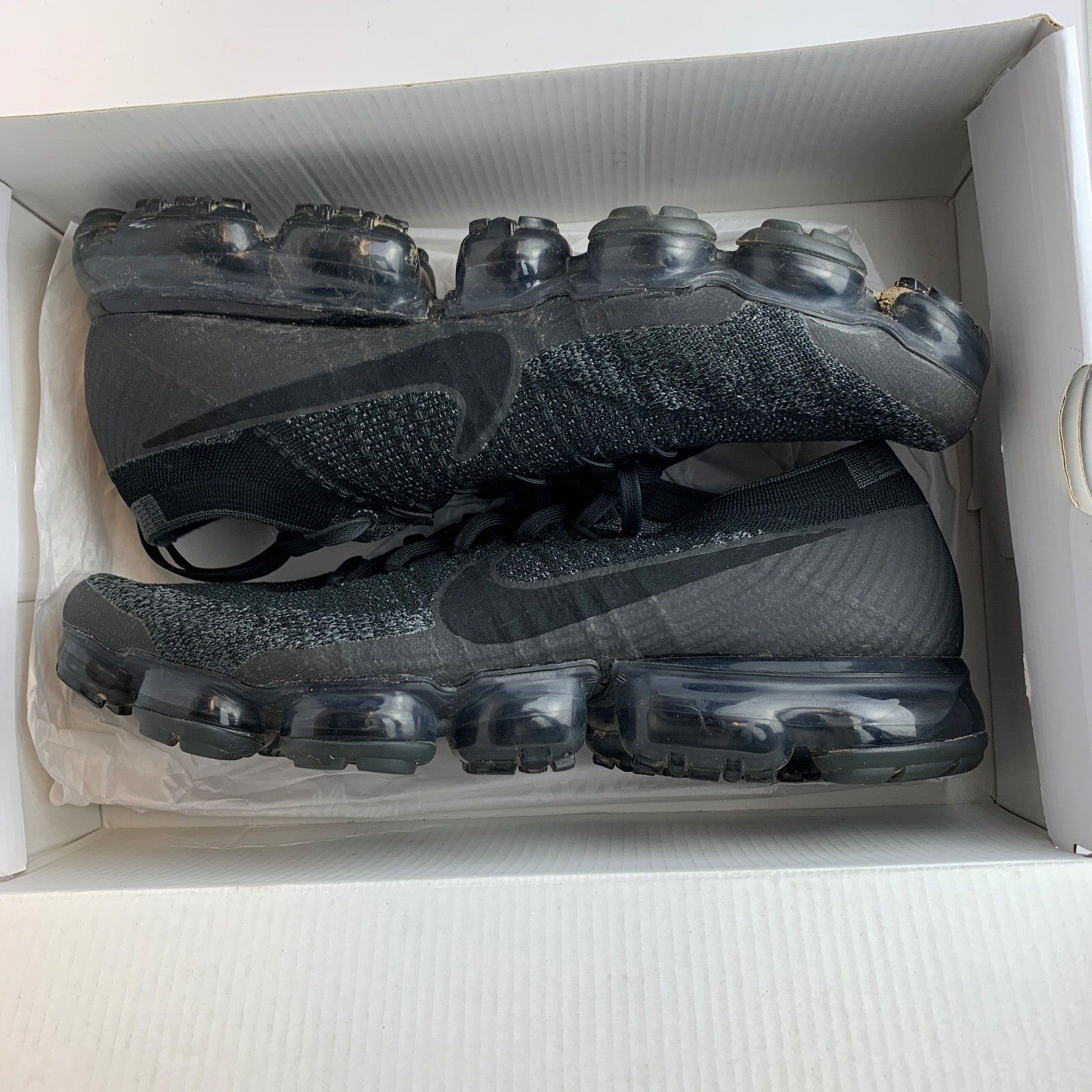 

Мужские кроссовки Nike Air VaporMax Flyknit OG Triple Black 849558-007 11,5, Черный, Nike Air VaporMax Flyknit