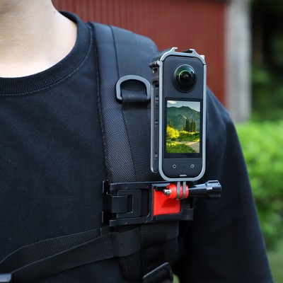Metal Cage Frame for Insta360 X3 Protective Case Cage Rig with Cold Shoe Mount