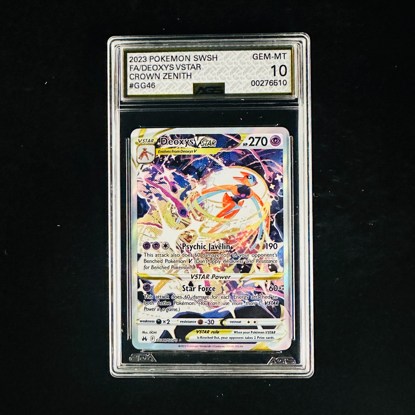 Pokémon SWSH Full Art Deoxys VSTAR Crown Zenith – GG46/GG70
