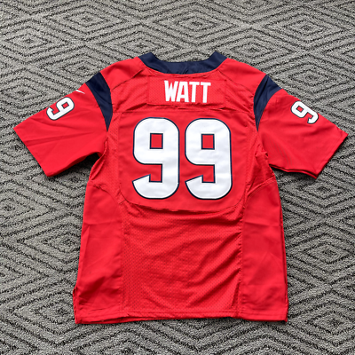 Mens Nike On Field Houston Texans JJ Watt Red Football Stitched