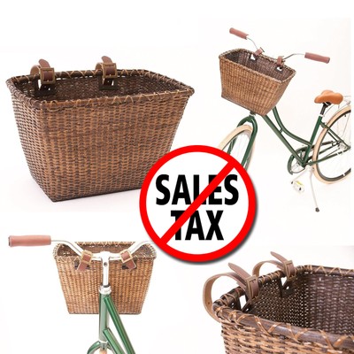 prosource style front handlebar wicker bike bicycle basket