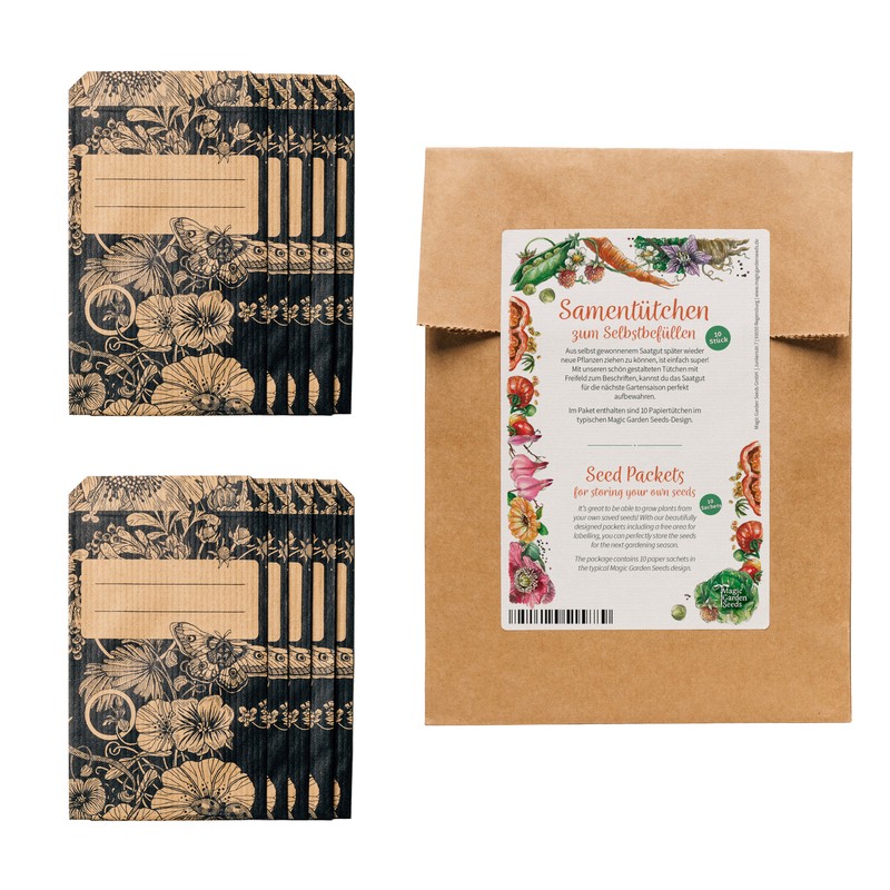 10  SamentÃ¼Tchen Zum SelbstbefÃ¼Llen Und Beschriften FÃ¼R Eigenes Geerntetes Saatg