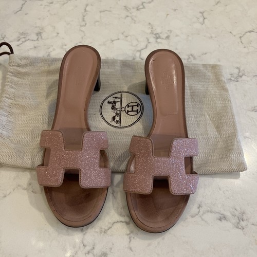 新品★HERMES OASIS★サンダル＜オアジス＞★ ローズ・パール ♪♪♪ 本日発送】HERMESエルメスオアジス23.5cm