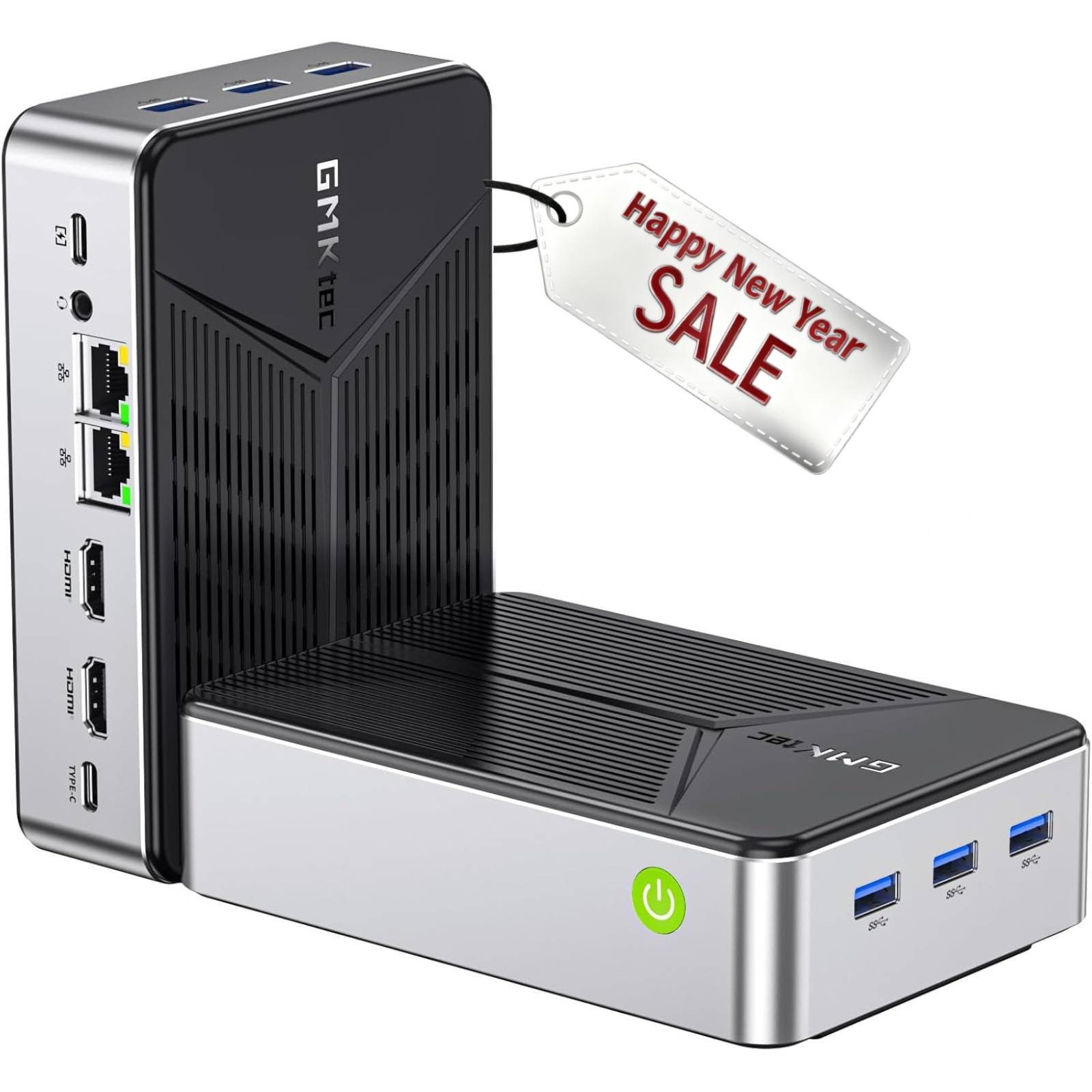 GMKtec Mini PC NAS Intel N150 12GB RAM 64GB EMMC 0TB/ 2TB M.2 SSD