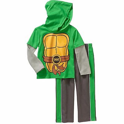 Teenage Mutant Ninja Turtles Costume Long Sleeve Hoodie Shirt Pants Set Boy 5T