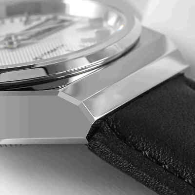 Pre-owned San Martin Sn0102-g Seagull Automatic White Dial 37mm 5atm Men's Dress Watch