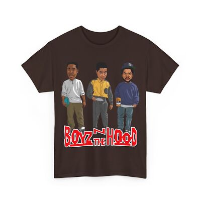Boyz N The Hood Movie T Shirt Ice Cube Cuba Gooding Jnr Unisex Heavy Cotton Tee