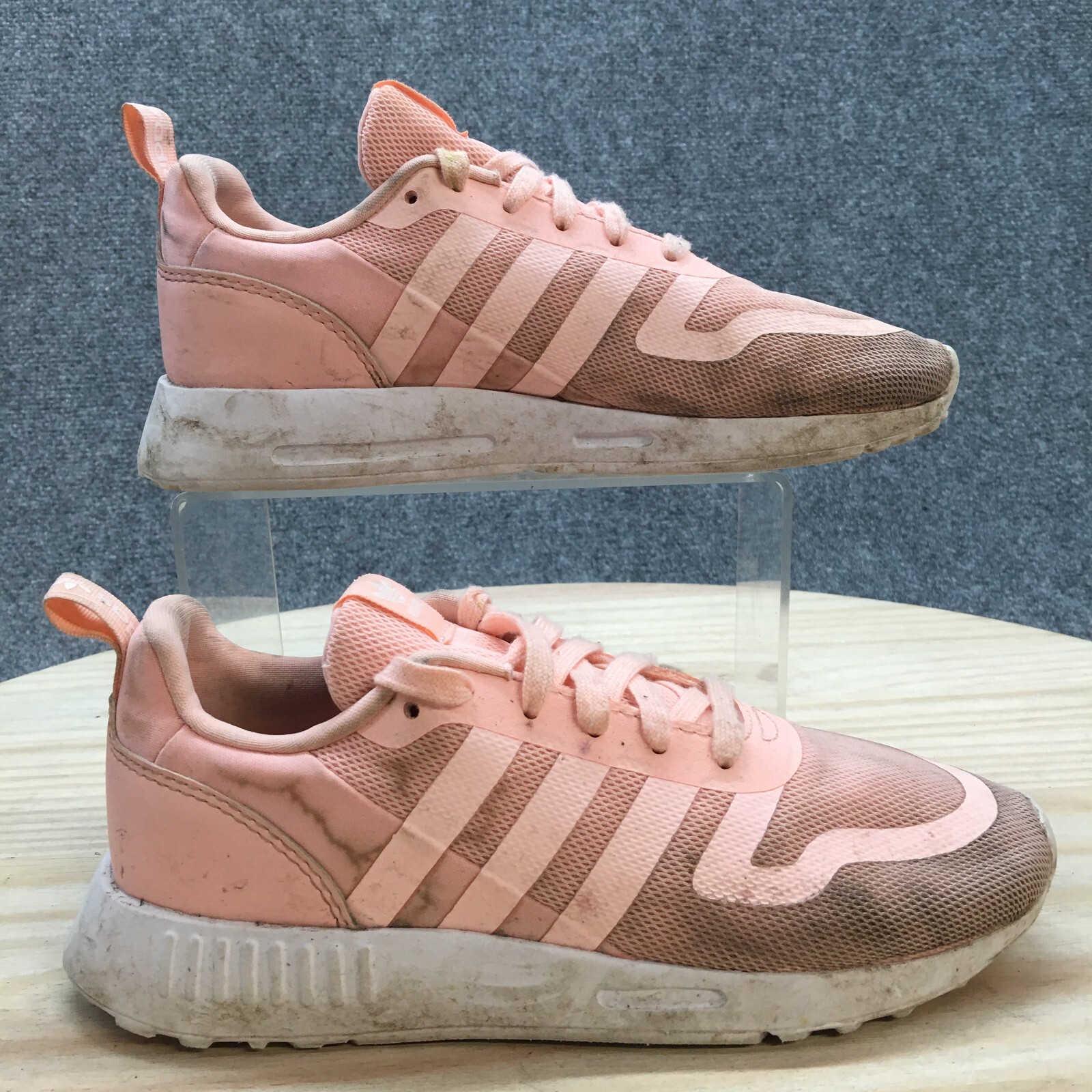 Adidas Shoes Youth 3 Multix Running Haze Coral Peach Mesh