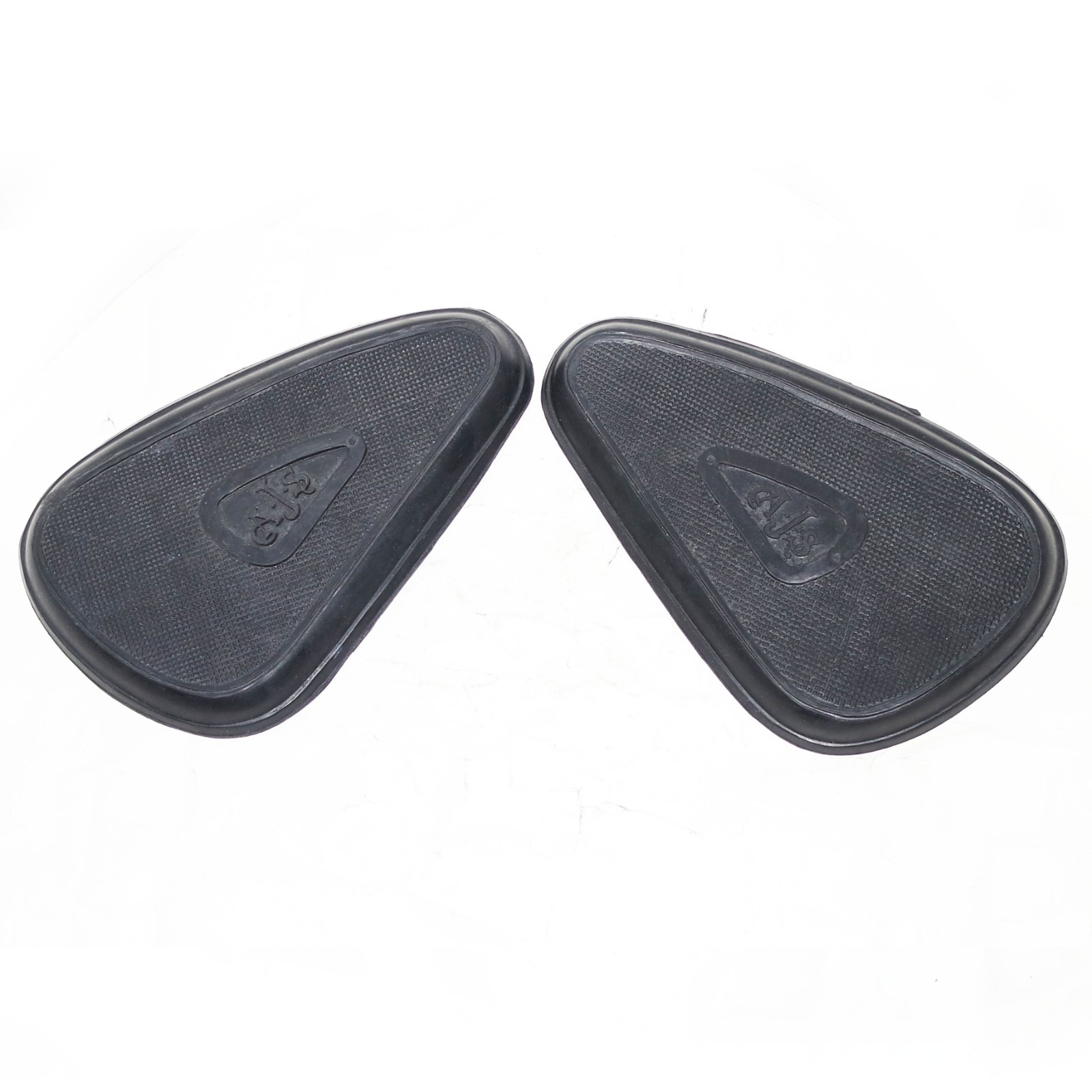 AJS Model 16 18 20 30 31 Petrol Fuel Tank Knee Pad Grip Set Rubber 1937-56 