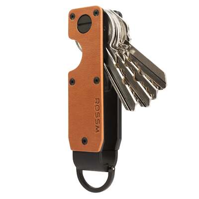 Rossm Key Organizer - Compact Minimalist Metallic Key Holder | Holds 2-6 Keys