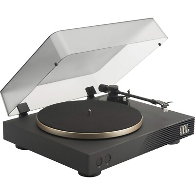 JBL Spinner BT Manual Two-Speed Turntable with Bluetooth (Black & Gold)