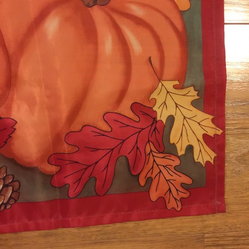 Thanksgiving Traditions Turkey Welcome Flag Fall Harvest Pumpkin Fall 32