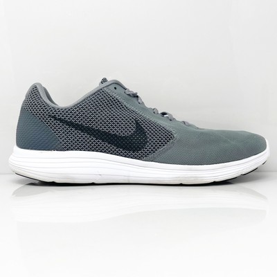 Nike Mens Revolution 3 819300-002 Серые кроссовки для бега, размер 15, Серый, Revolution 3