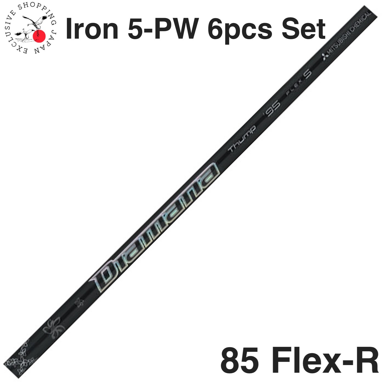 Diamana Thump 85 Flex R アイアンセット Mitsubishi Chemical Golf Diamana Thump Iron Shaft 5-PW 6pcs