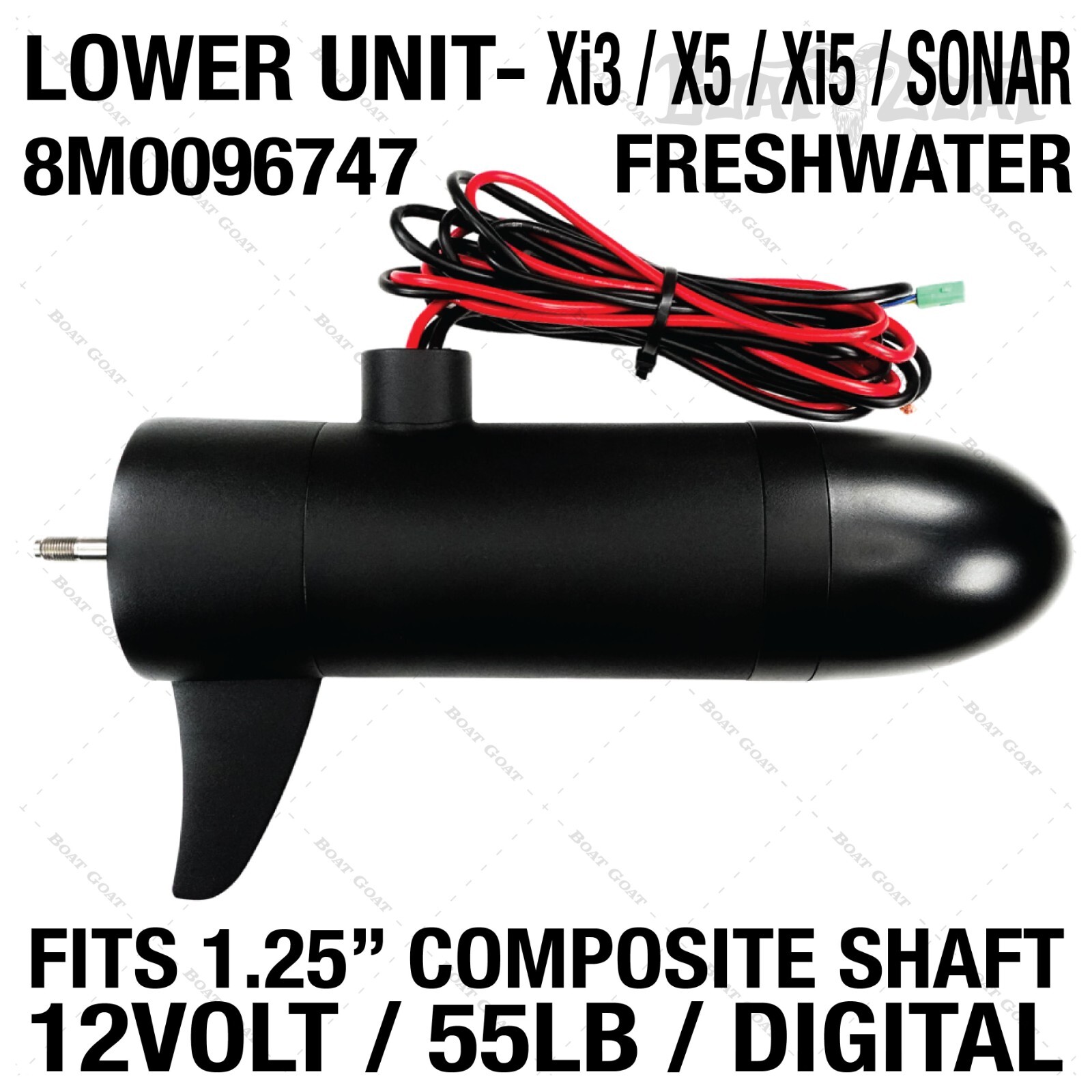 MotorGuide Lower Unit - Xi3, X5 & Xi5 - 55lb / 12V Digital