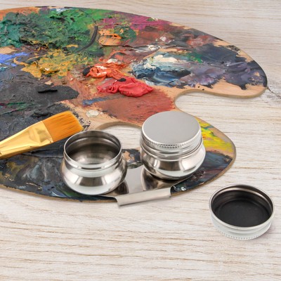 US Art Supply Large Mouth Double Dipper Pallet Cup w/ Clip Painting