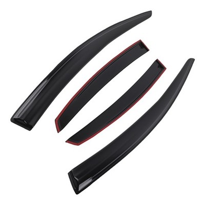 Black Window Shields for Ford Mondeo 2007-2014 Outside Mount Wind Deflectors 4pc