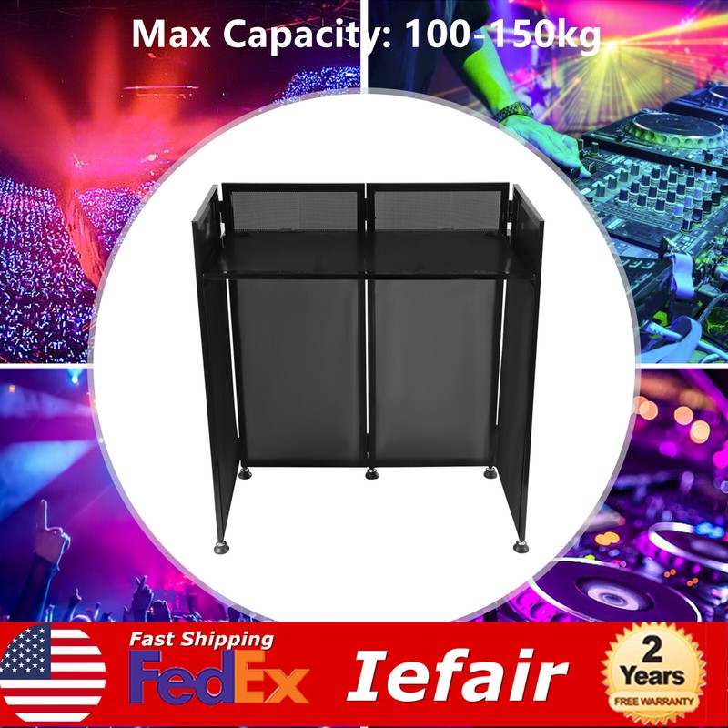 Portable DJ Event Facade Scrim Metal Frame Booth Black Scrim