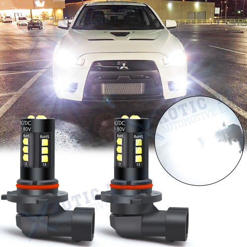 80W Super Bright White H10 9145 Projector Lens LED Bulbs Fog Driving Light Lamps
