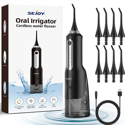 Sonic Electric Toothbrush Water Dental Flosser Cordless for Teeth Rechargeable 