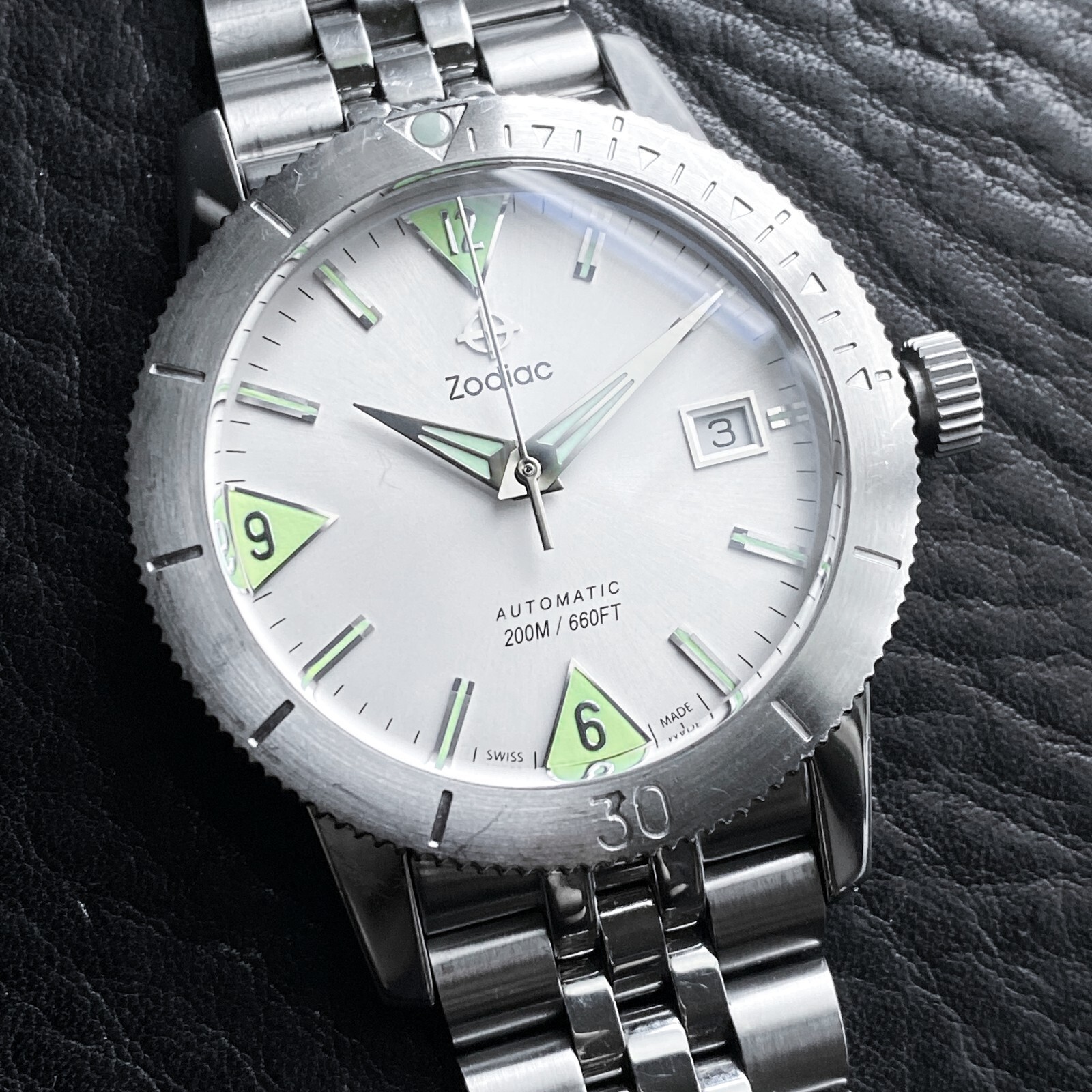 ZODIAC SUPER SEA WOLF 53 SKIN HERITAGE ZO9200 200M WHITE ZODIAC SUPER SEA WOLF 53 SKIN HERITAGE ZO9200 200M WHITE