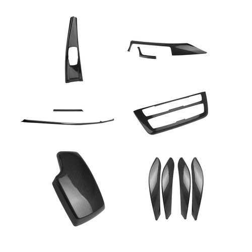 Red/ Cabon Fiber Pattern Interior Accessories Cover For BMW 3 4 Series F30 F31