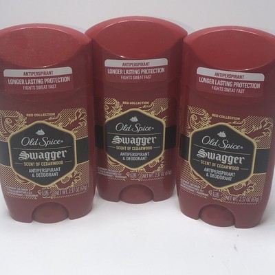 2 Sticks -Old Spice Swagger Solid Anti-Perspirant And Deodorant SENT  CEDARWOOD