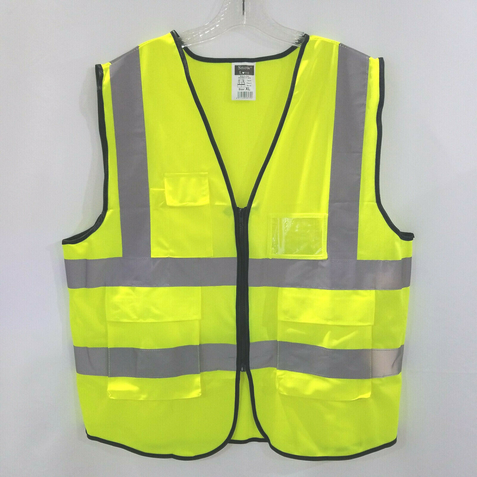 Puteraya 24 Pack Adult Safety Vests Bulk High Visibility Reflective Vests Construction Work Vests With Reflective Strips For Men Women Outdoor Construction Work Security Surveyors (Yellow Style 1