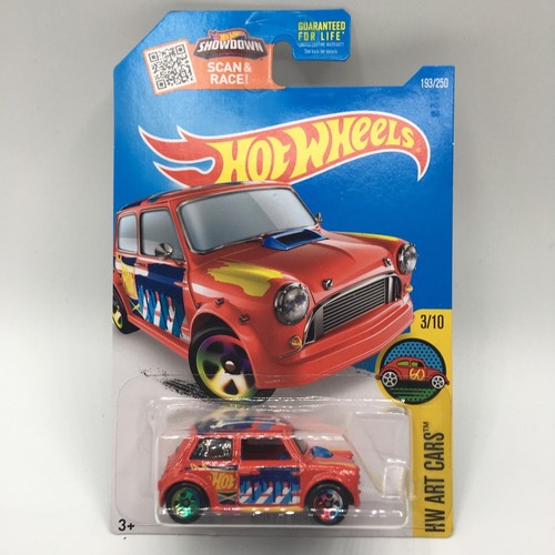 2016 Hot Wheels Morris Mini Cooper Red Hw Art Cars New