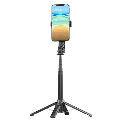 Bluetooth Selfie Stick Tripod - Aluminum Alloy, Wireless Remote, Rechargeable