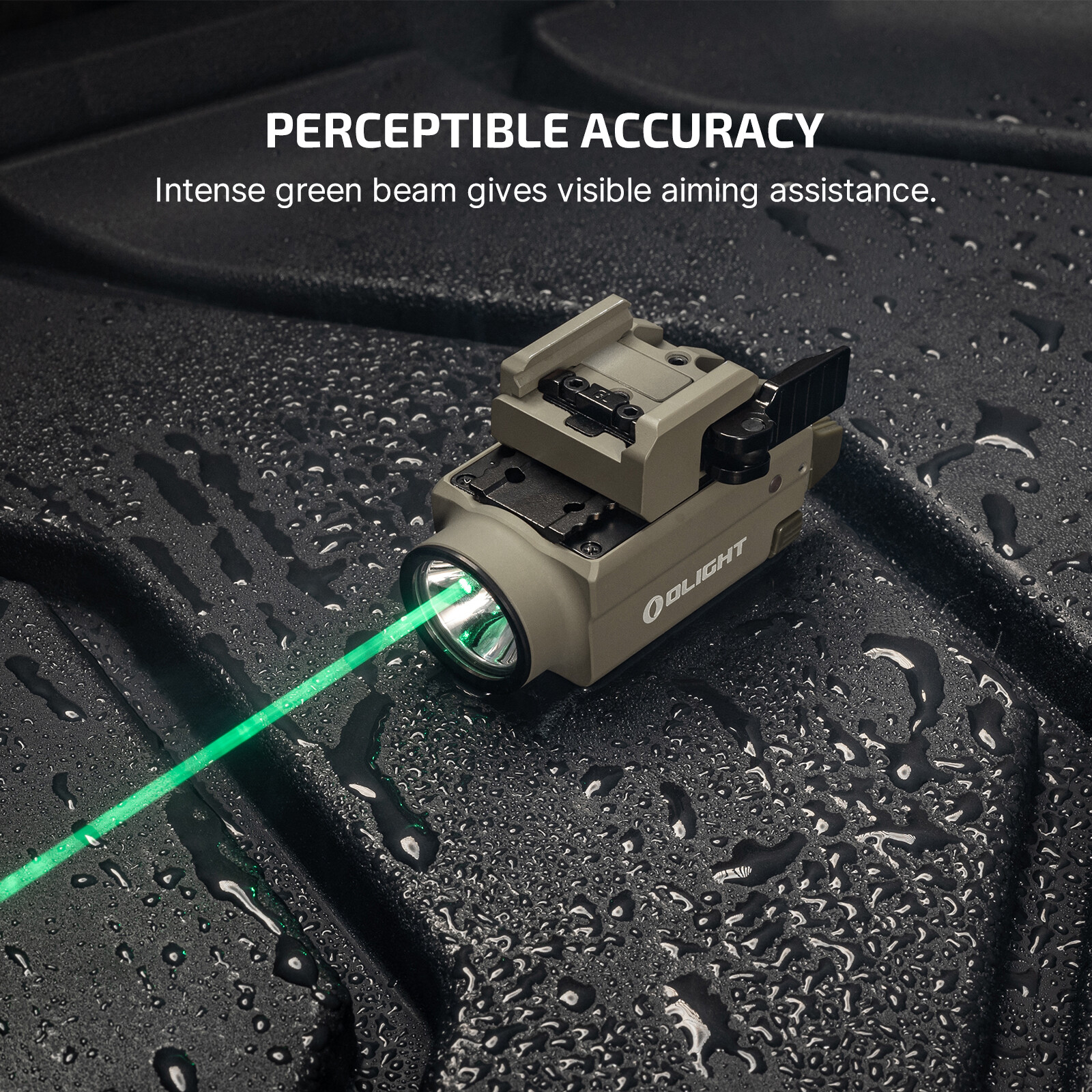 Olight Baldr S(Flat Dark Earth) 800 Lumen Weaponlight Tactical Light Green Laser