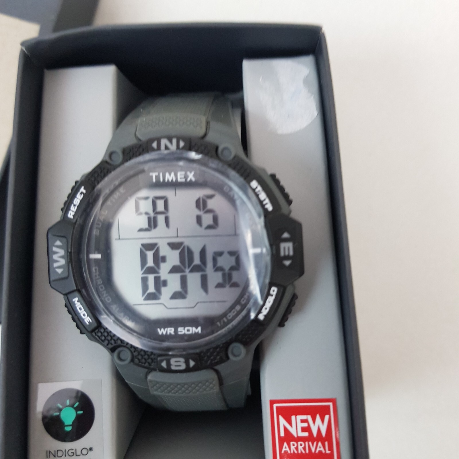 Pre-owned Timex Tw5m41100, Men's Digital Watch, Indiglo, Alarm, Stopwatch