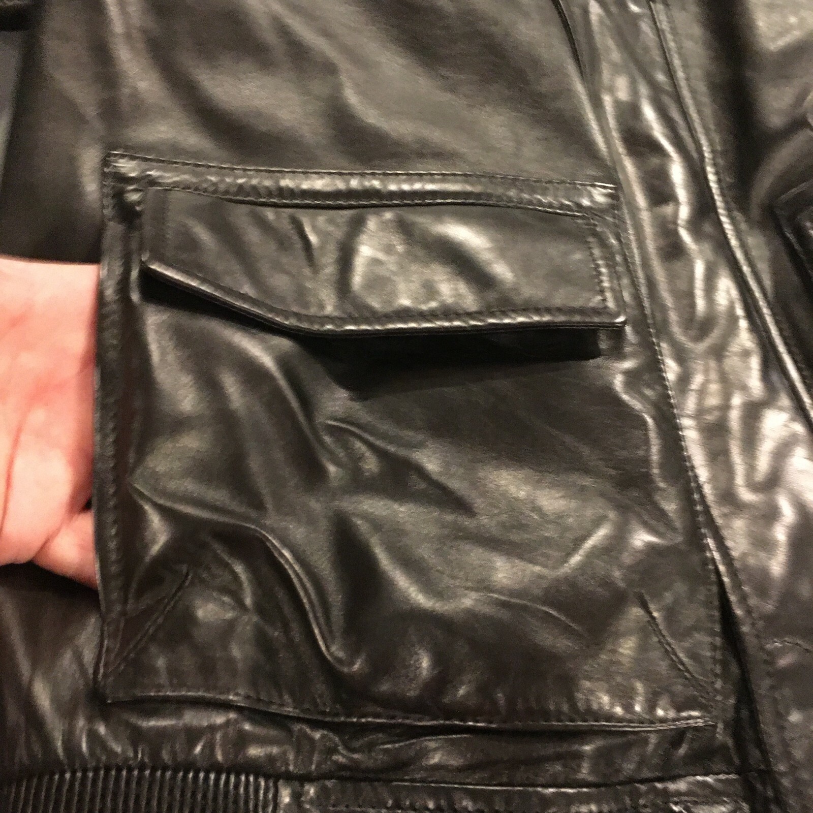 Pre-owned Porsche Design Leather Jacket From The Essential Collection Of 2012. Men's Usa S In Black