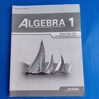 A Beka Algebra 1 Quiz/Test Key Teacher Homeschool High School PB 9th Grade