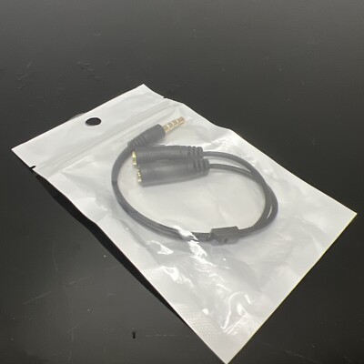 Headphone Splitter Stereo Audio Jack Y Adapter Cable 3.5mm 1/8''