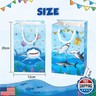 WERNNSAI 16Pcs Shark Party Gift Bags - Ocean Shark Birthday Party Favors Bag for Kids Boys Under the Sea Goodie Bags for Baby Shower Birthday Beach Pool Party Supplies