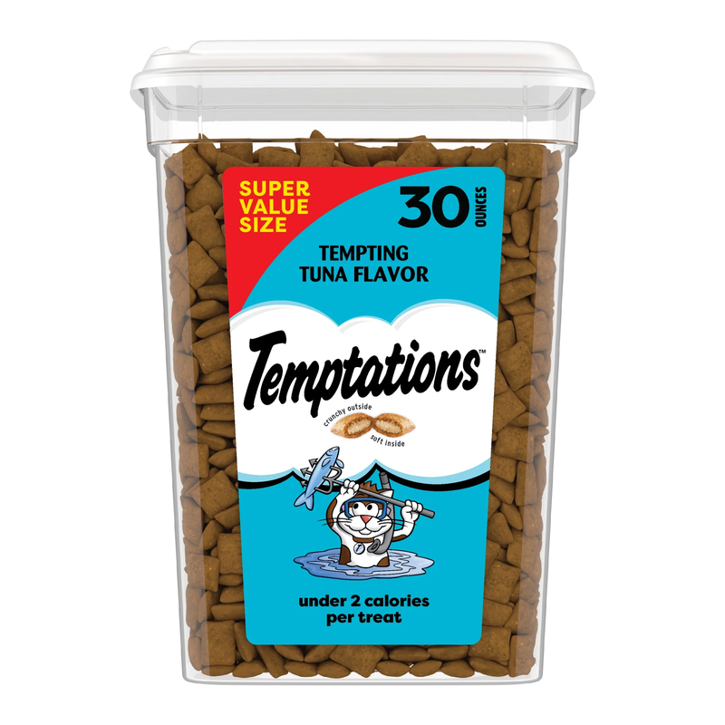 Classic Tempting Tuna Flavor Crunchy and Soft Treats for Cats, 3 Oz