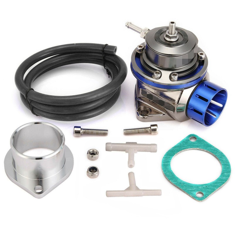 Universal 40 Type FV Turbo Charger Blow Off Valve BOV+Aluminium Flange Adapter