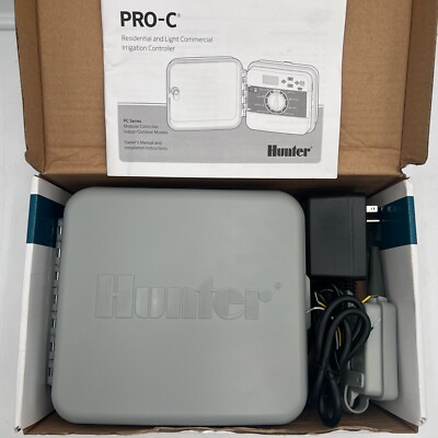 Hunter 7-Zone Pro-C PC-400i Modular Outdoor Irrigation Controller + WR-CLIK-R Rc