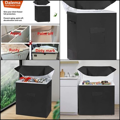 Waterproof Chest Freezer Cover - Outdoor 5.0 Cubic Feet Freezer Top Zipper Open