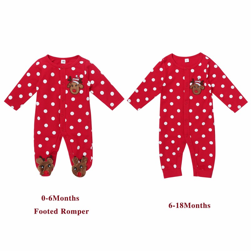 ️ Infant Baby Girls Christmas Jumpsuit Unisex Size 012 Months Romper