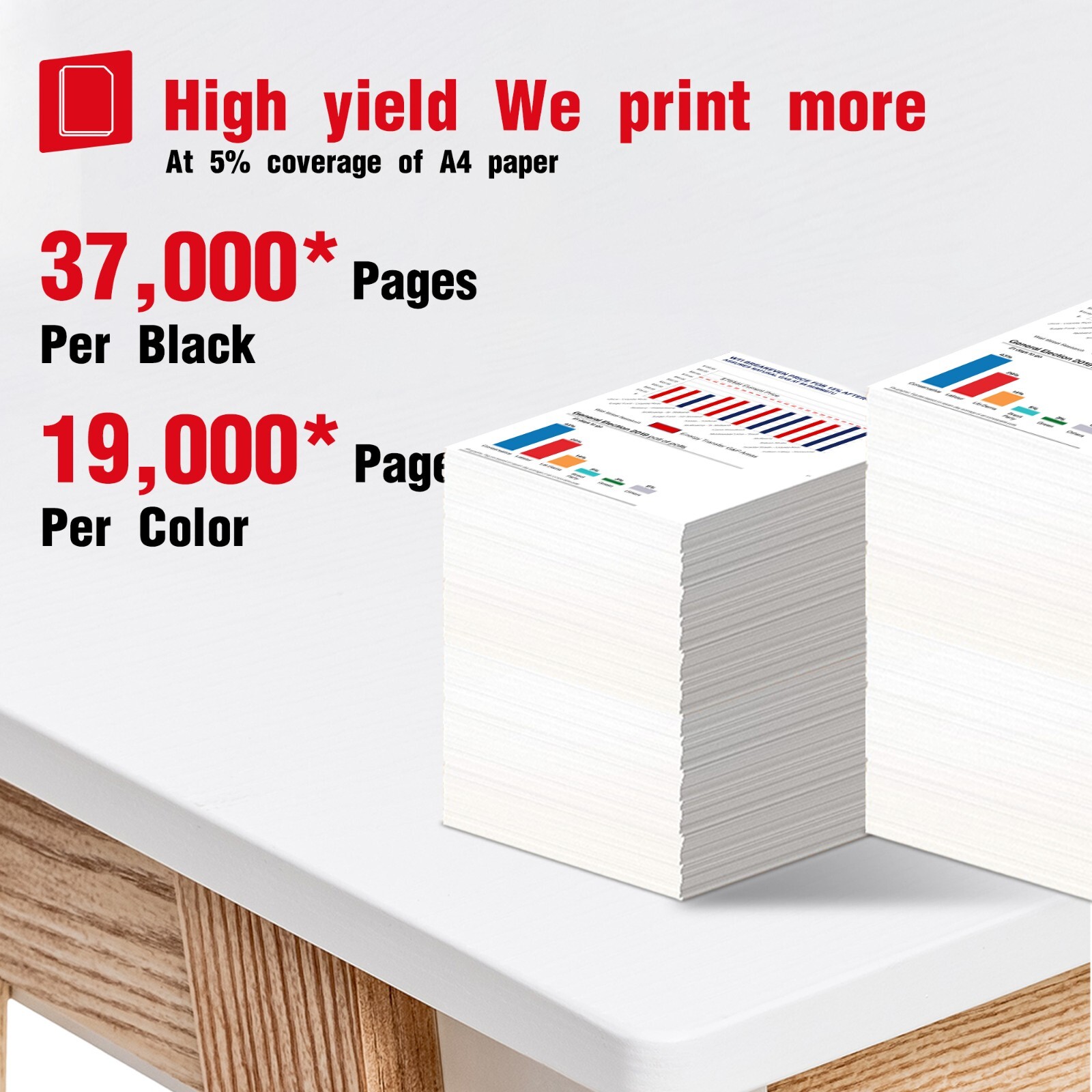 4-Pack GPR-53 Toner Cartridges Replacement for Canon C3325 C3330 C3525 C3530