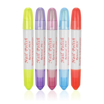 5pcs Nail Art Polish Remover Pen  Cleaner Nail Corrector I5U3