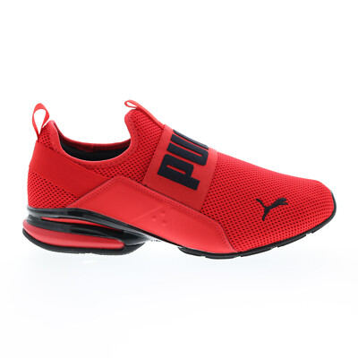 

Puma Axelion Slip On 37719803 Мужские красные парусиновые слипоны на спортивных кроссовках, Красный, Puma Axelion Slip On