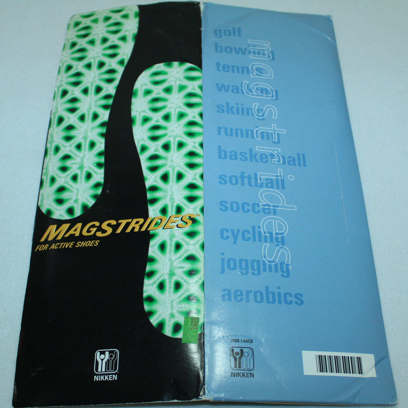 NEW NIKKEN MAGSTEPS MAGNETIC INSOLES #2006 LARGE 13-18  NEW OLD STOCK IN PACKAGE