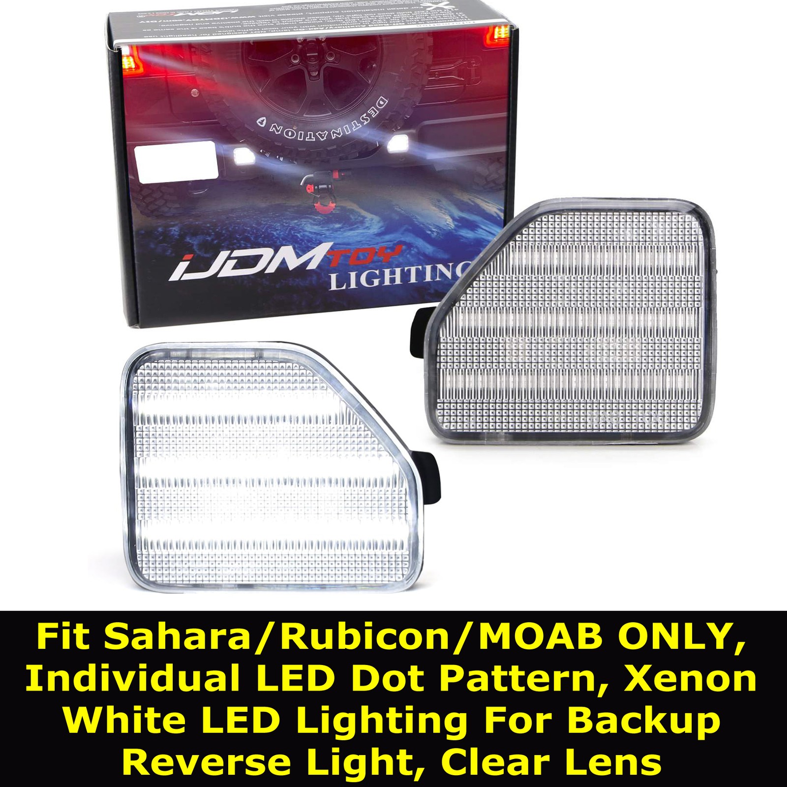 LED Bumper Backup Light Kit For Jeep 2018-up Wrangler JL by iJDMTOY