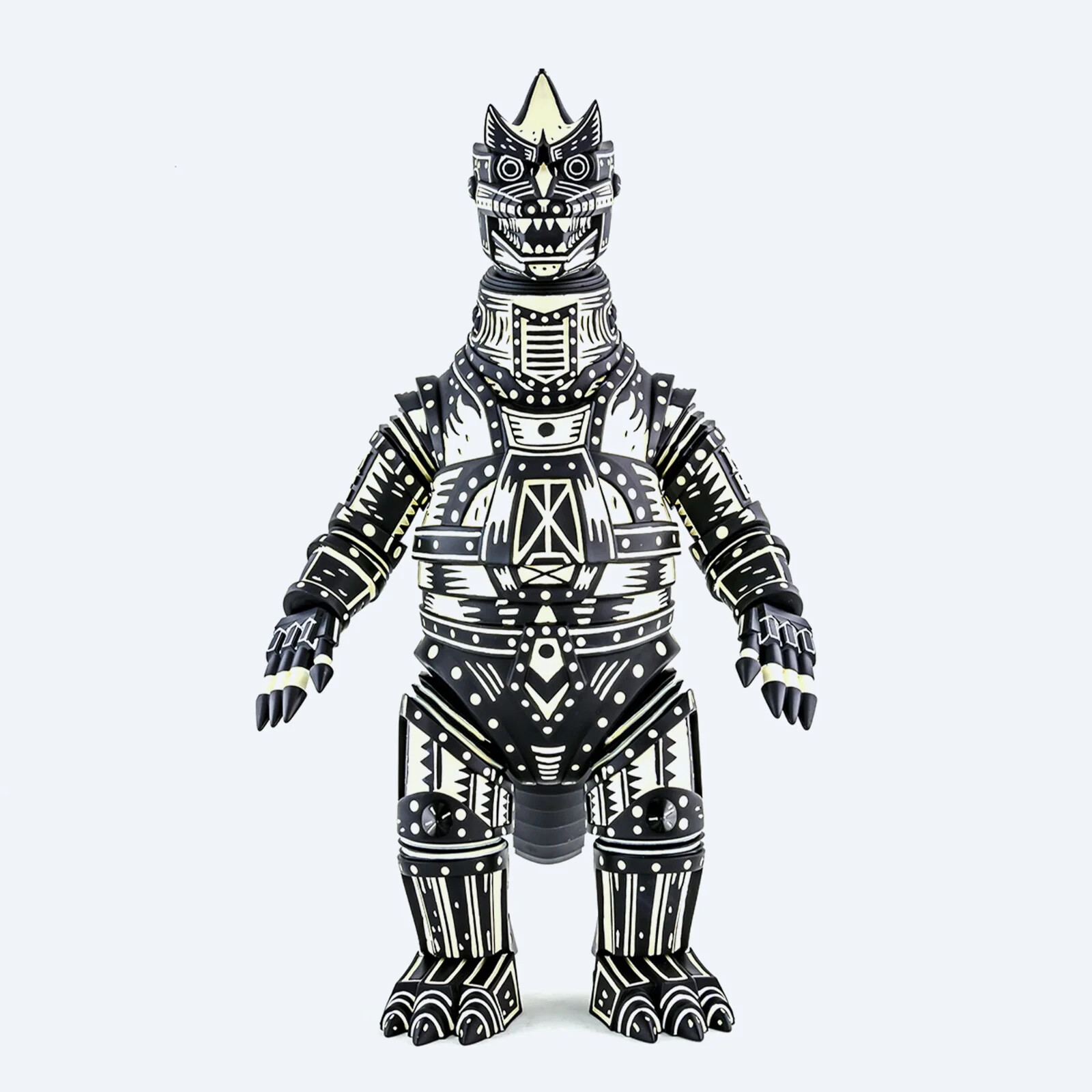 Mondo Attack Peter Mechagodzilla Inverted Linocut Variant