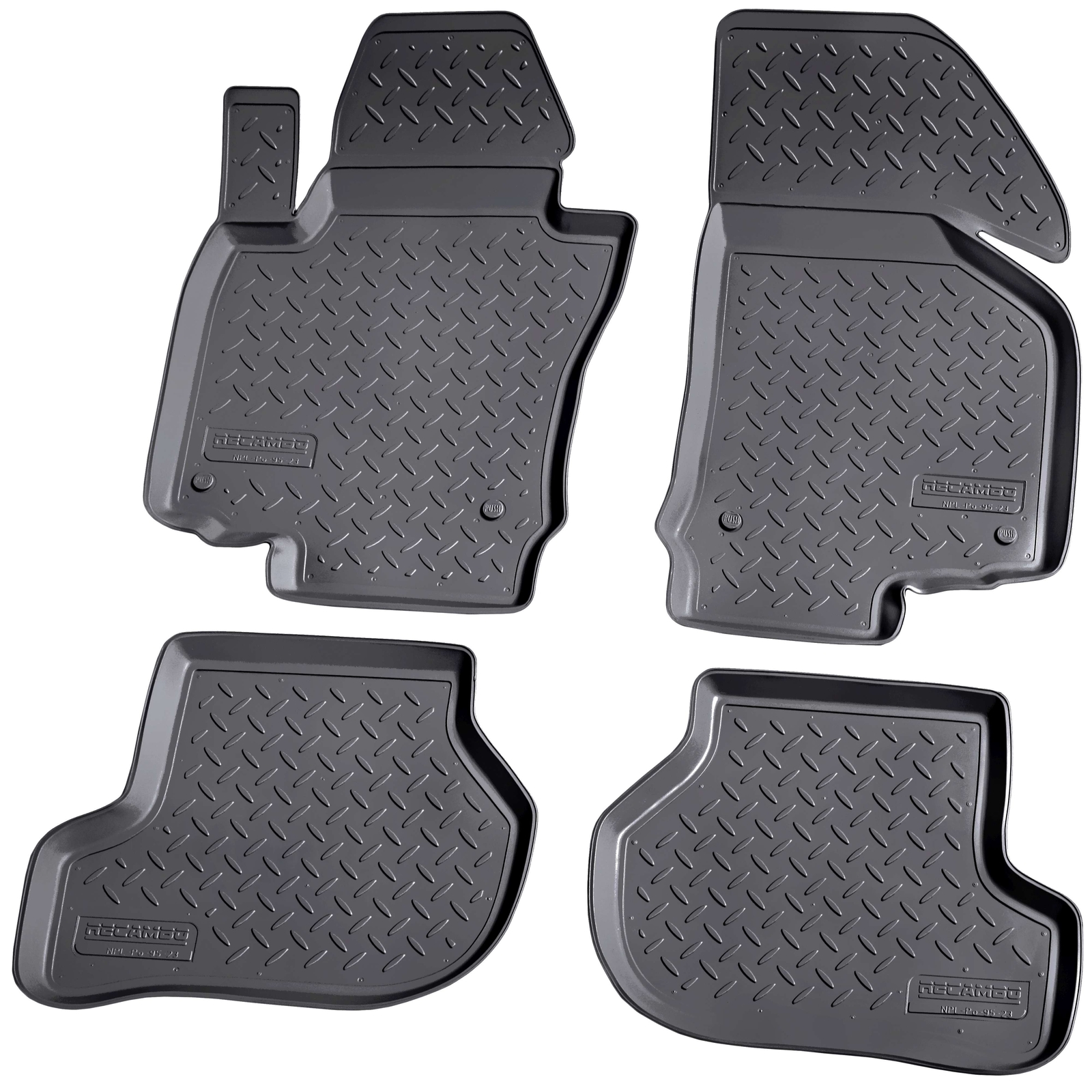 Rubbermatten 3d voor volkswagen tiguan 10/2007-2016, 4 delig aanbieding