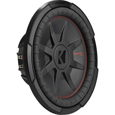 KICKER 48CWRT124 CompRT 12'' Subwoofer, 4-ohm DVC, 500 W RMS, 1000 Peak